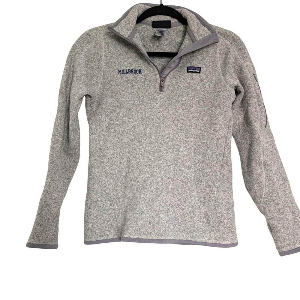 Patagonia XS Better Sweater 1/4 Zip Pullover Gray Sweatshirt Lightweight